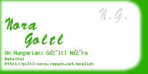 nora goltl business card